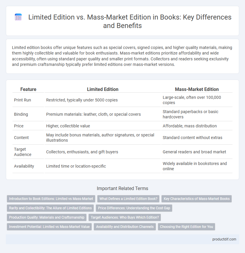 Limited Edition vs. Mass-Market Edition in Books: Key Differences and Benefits
