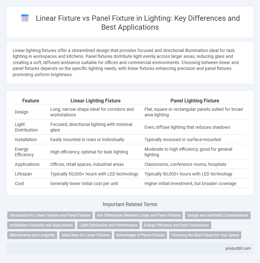 Linear Fixture vs Panel Fixture in Lighting: Key Differences and Best Applications