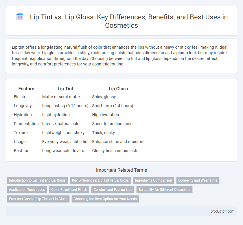 Lip Tint vs. Lip Gloss: Key Differences, Benefits, and Best Uses in Cosmetics