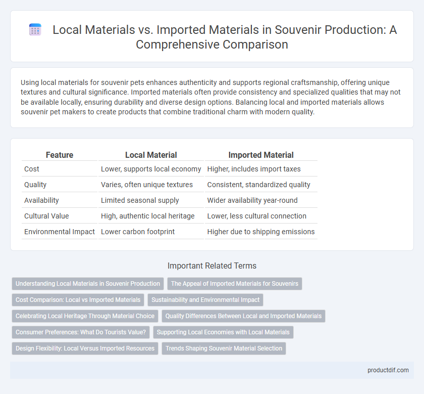 Local Materials vs. Imported Materials in Souvenir Production: A Comprehensive Comparison
