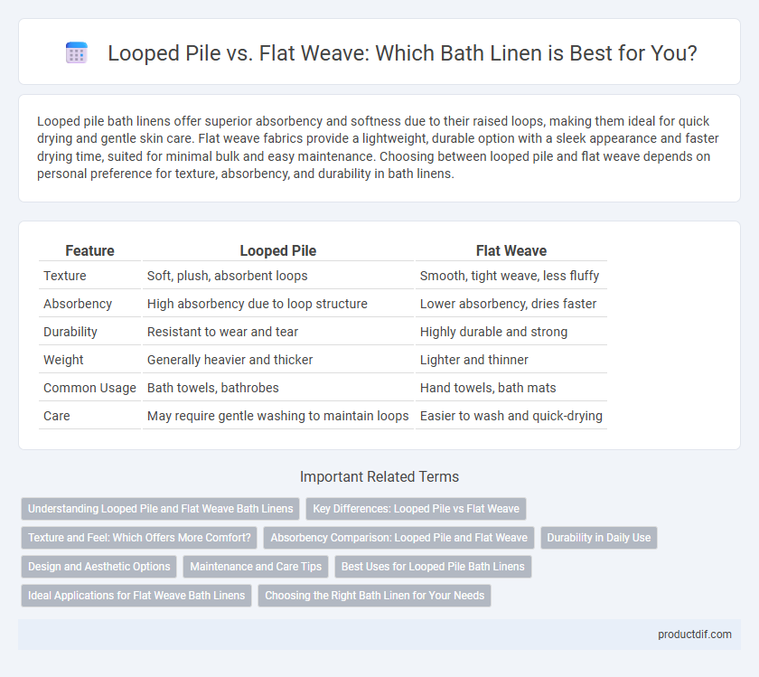 Looped Pile vs. Flat Weave: Which Bath Linen is Best for You?