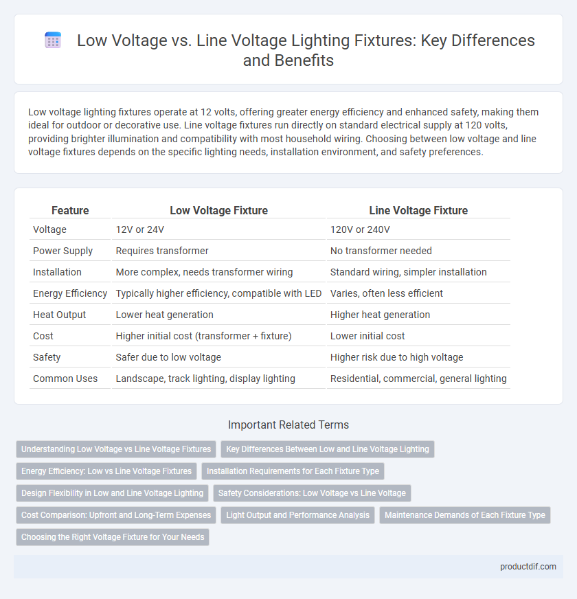Low Voltage vs. Line Voltage Lighting Fixtures: Key Differences and Benefits