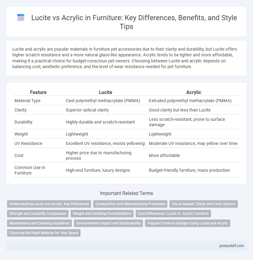Lucite vs Acrylic in Furniture: Key Differences, Benefits, and Style Tips