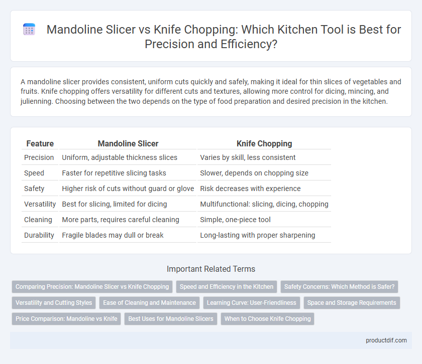 Mandoline Slicer vs Knife Chopping: Which Kitchen Tool is Best for Precision and Efficiency?