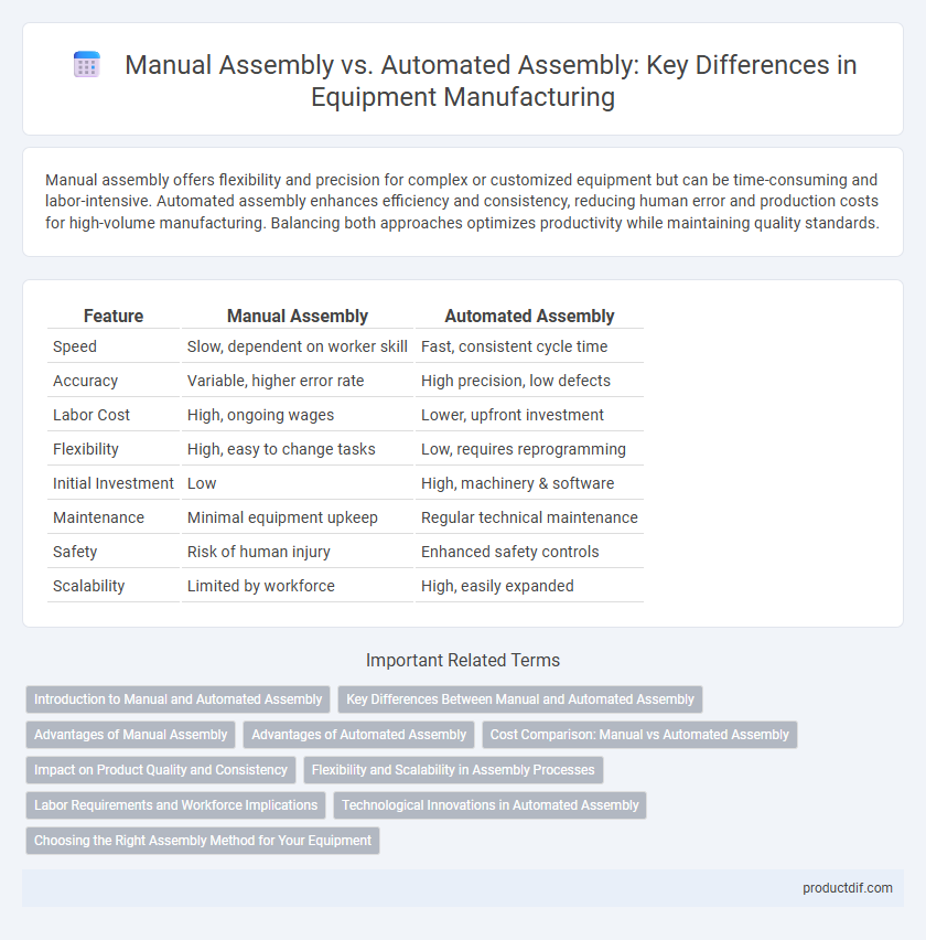 Manual Assembly vs. Automated Assembly: Key Differences in Equipment Manufacturing