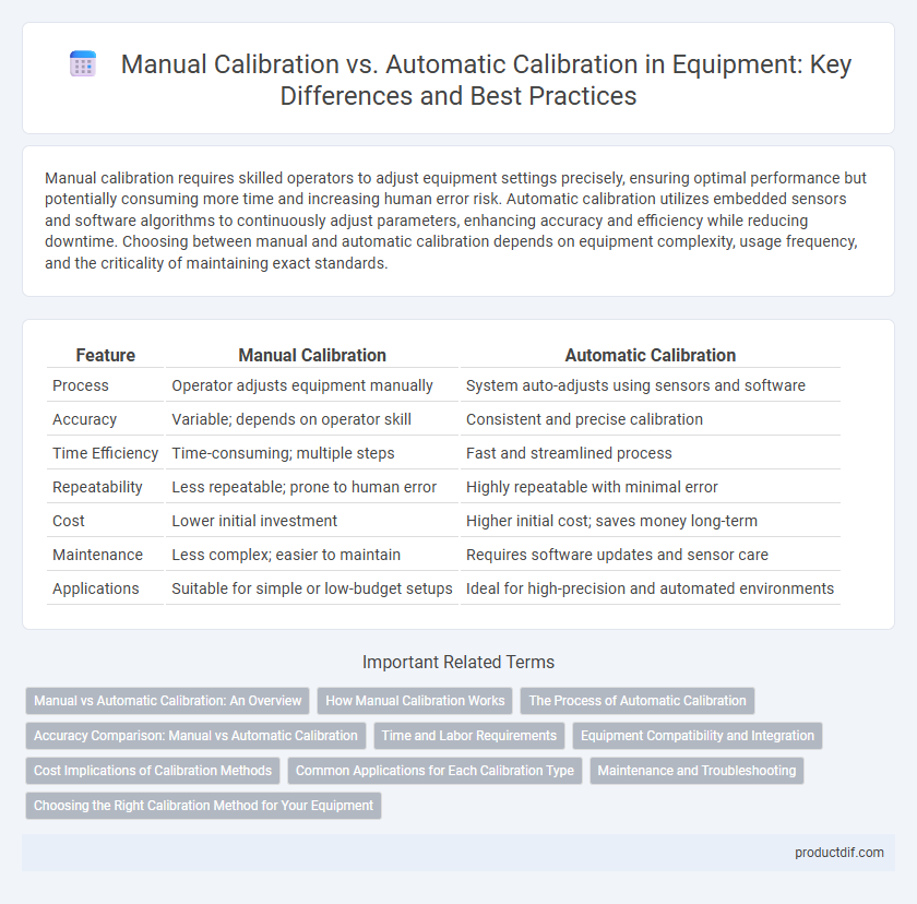 Manual Calibration vs. Automatic Calibration in Equipment: Key Differences and Best Practices
