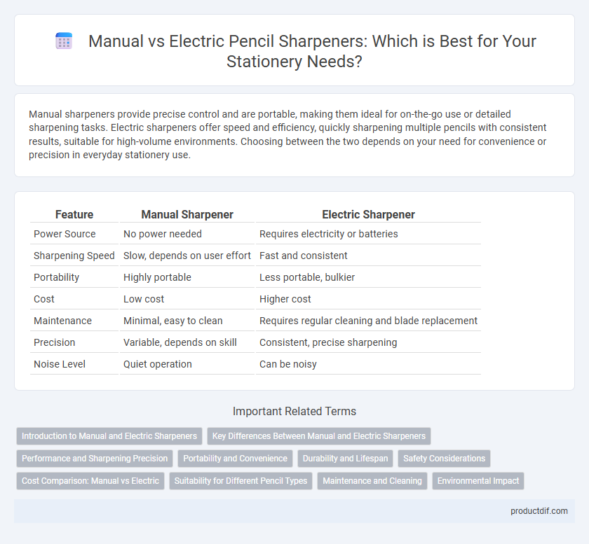 Manual vs Electric Pencil Sharpeners: Which is Best for Your Stationery Needs?