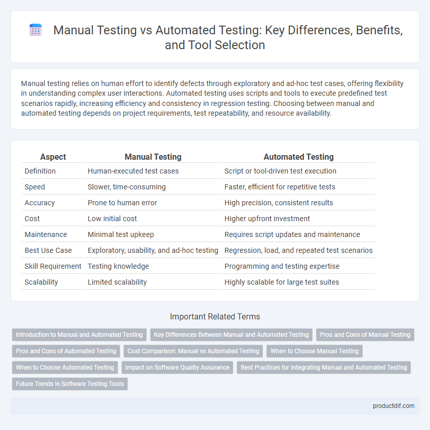 Manual Testing vs Automated Testing: Key Differences, Benefits, and Tool Selection