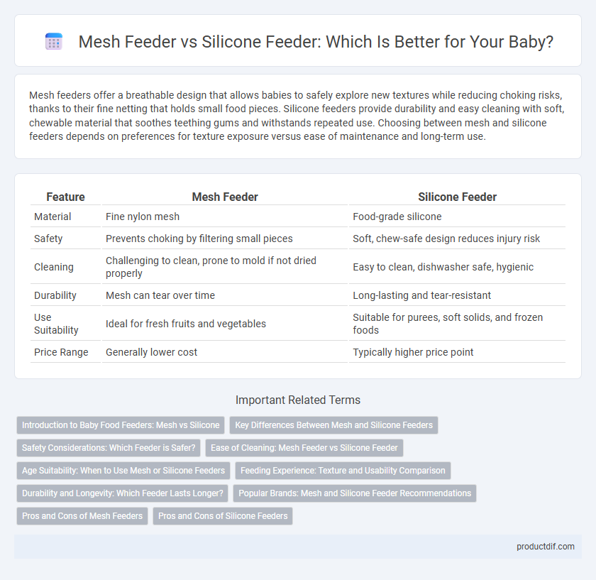 Mesh Feeder vs Silicone Feeder: Which Is Better for Your Baby?
