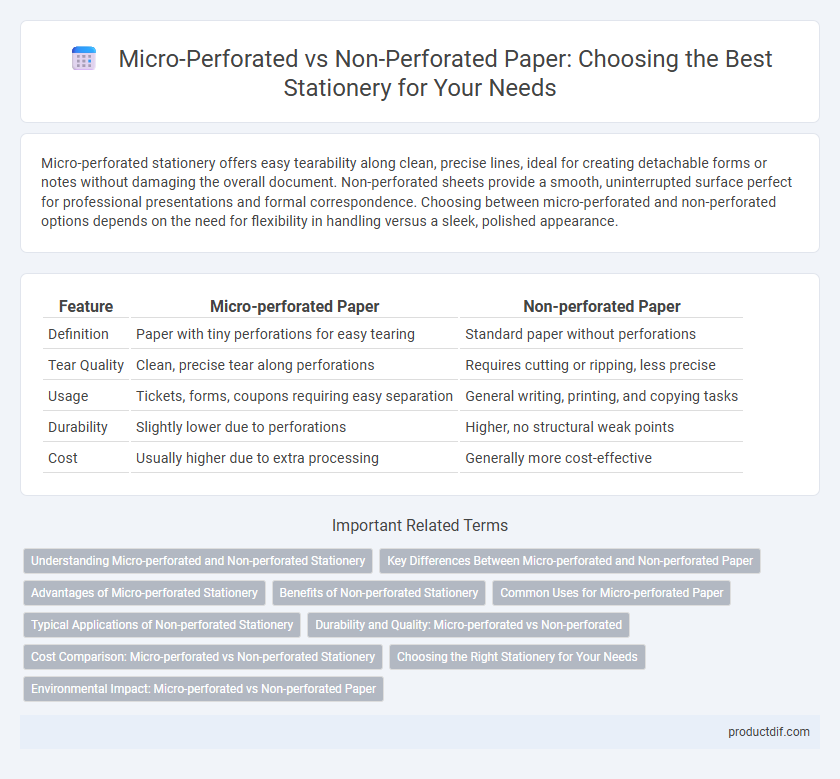 Micro-Perforated vs Non-Perforated Paper: Choosing the Best Stationery for Your Needs