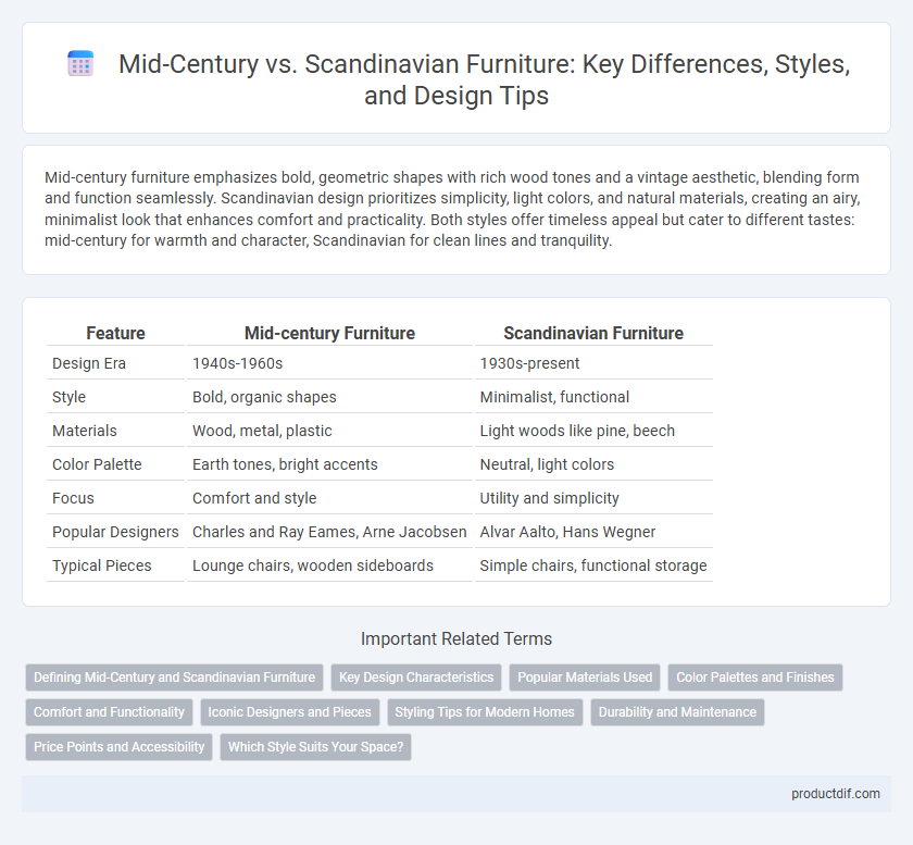 Mid-Century vs. Scandinavian Furniture: Key Differences, Styles, and Design Tips