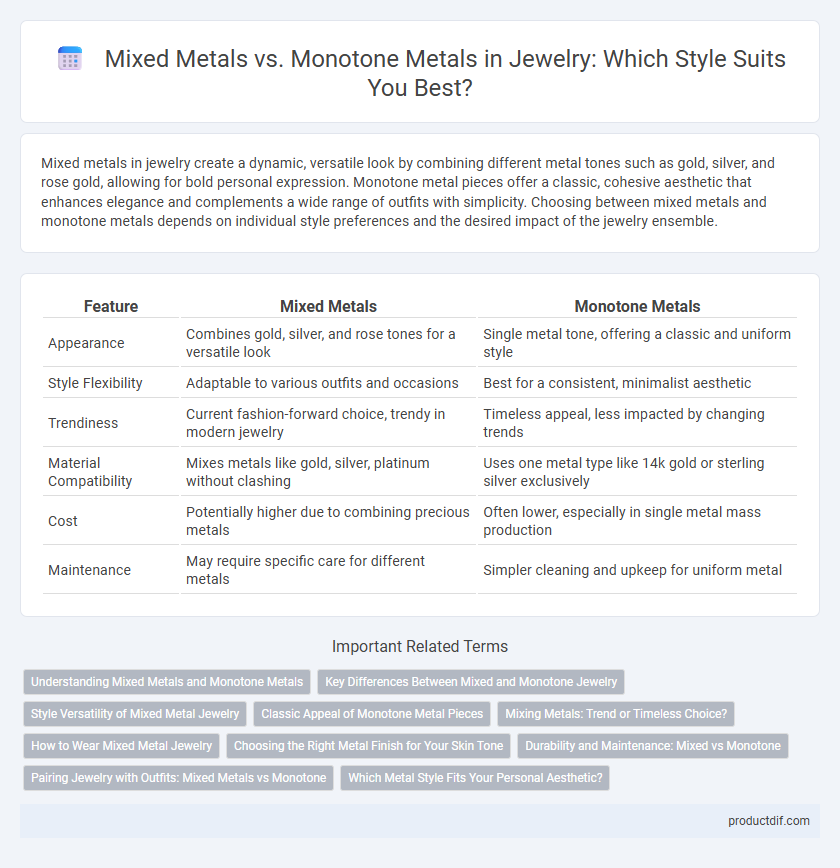 Mixed Metals vs. Monotone Metals in Jewelry: Which Style Suits You Best?