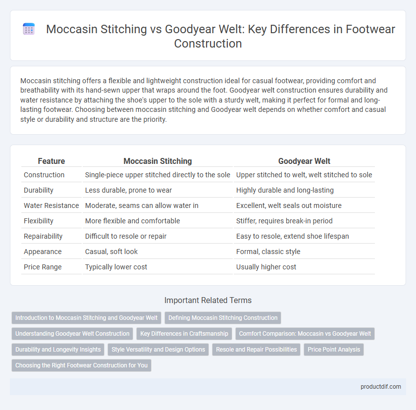 Moccasin Stitching vs Goodyear Welt: Key Differences in Footwear Construction