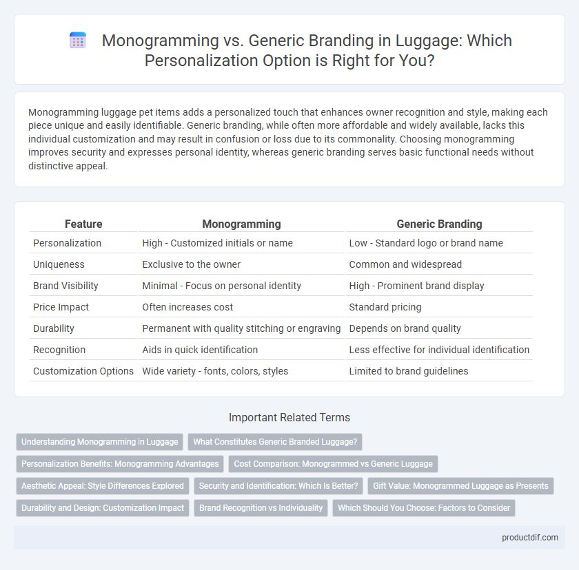 Monogramming vs. Generic Branding in Luggage: Which Personalization Option is Right for You?