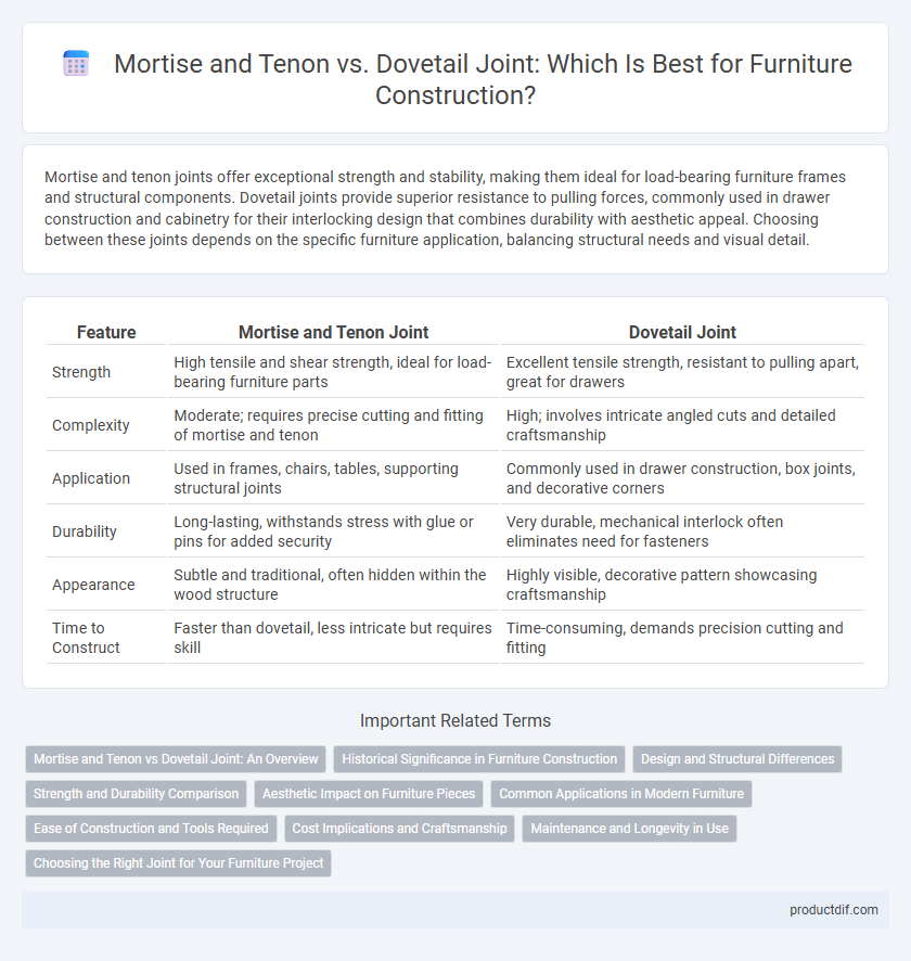 Mortise and Tenon vs. Dovetail Joint: Which Is Best for Furniture Construction?