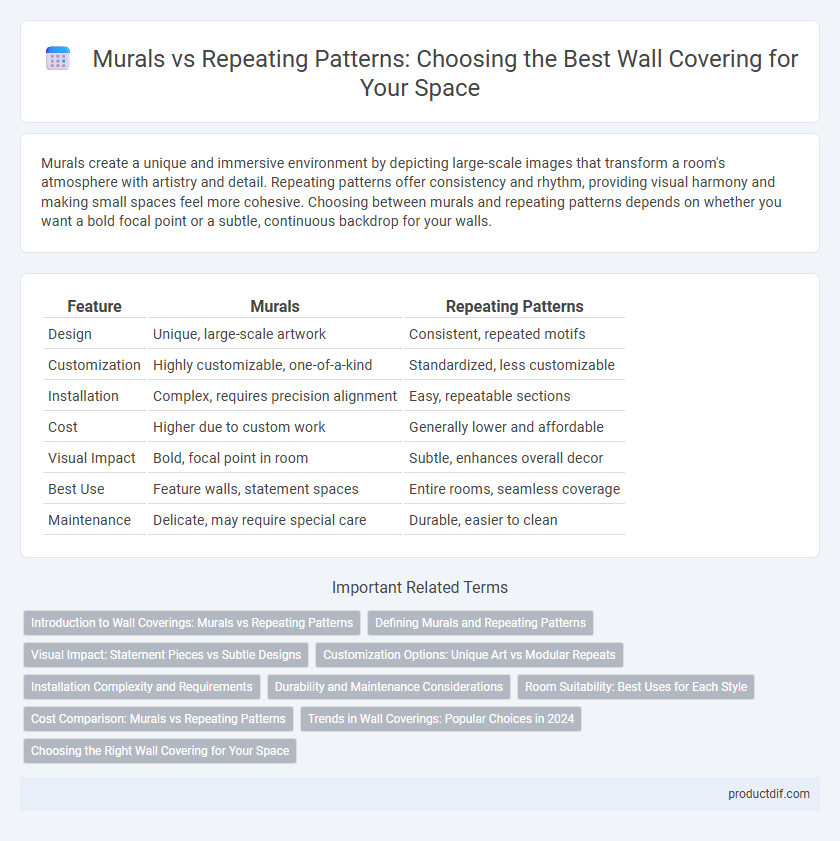 Murals vs Repeating Patterns: Choosing the Best Wall Covering for Your Space