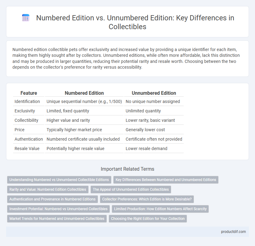 Numbered Edition vs. Unnumbered Edition: Key Differences in Collectibles