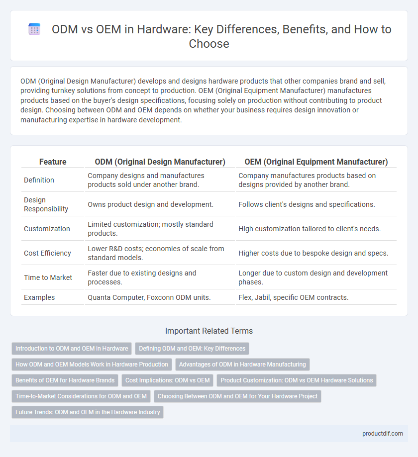 ODM vs OEM in Hardware: Key Differences, Benefits, and How to Choose