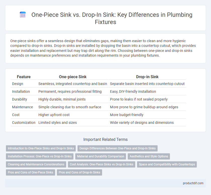 One-Piece Sink vs. Drop-In Sink: Key Differences in Plumbing Fixtures