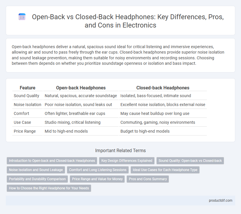 Open-Back vs Closed-Back Headphones: Key Differences, Pros, and Cons in Electronics