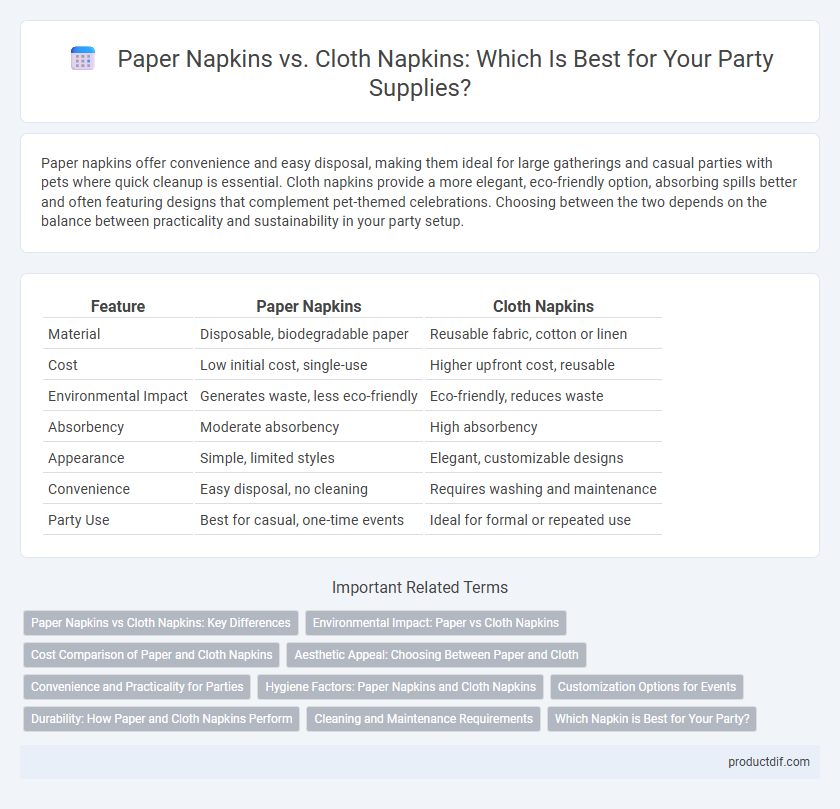 Paper Napkins vs. Cloth Napkins: Which Is Best for Your Party Supplies?