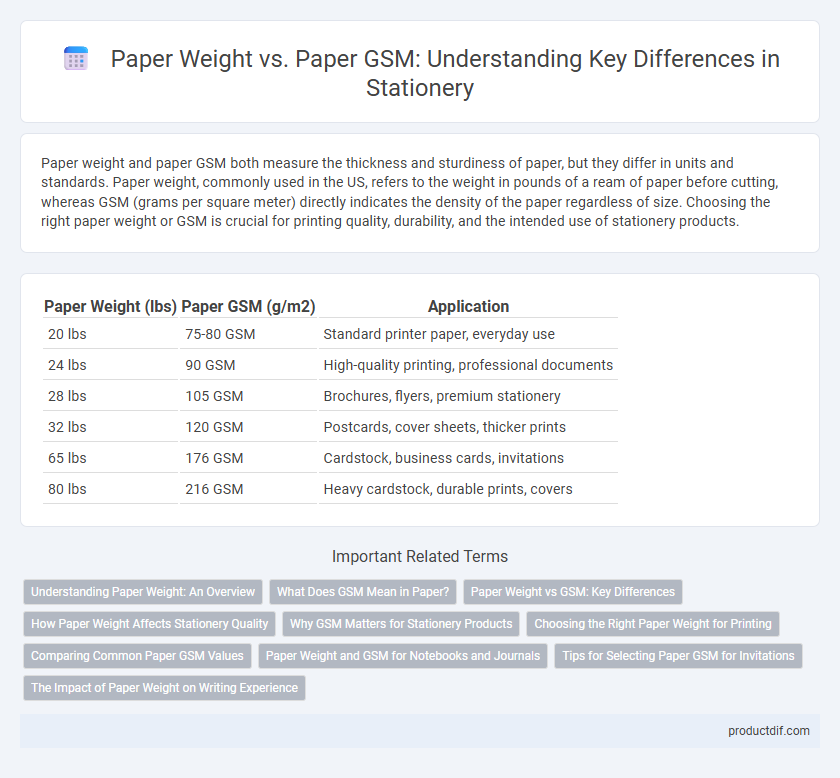 Paper Weight vs. Paper GSM: Understanding Key Differences in Stationery