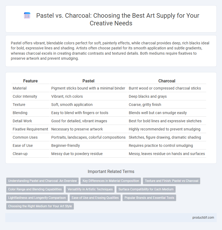 Pastel vs. Charcoal: Choosing the Best Art Supply for Your Creative Needs