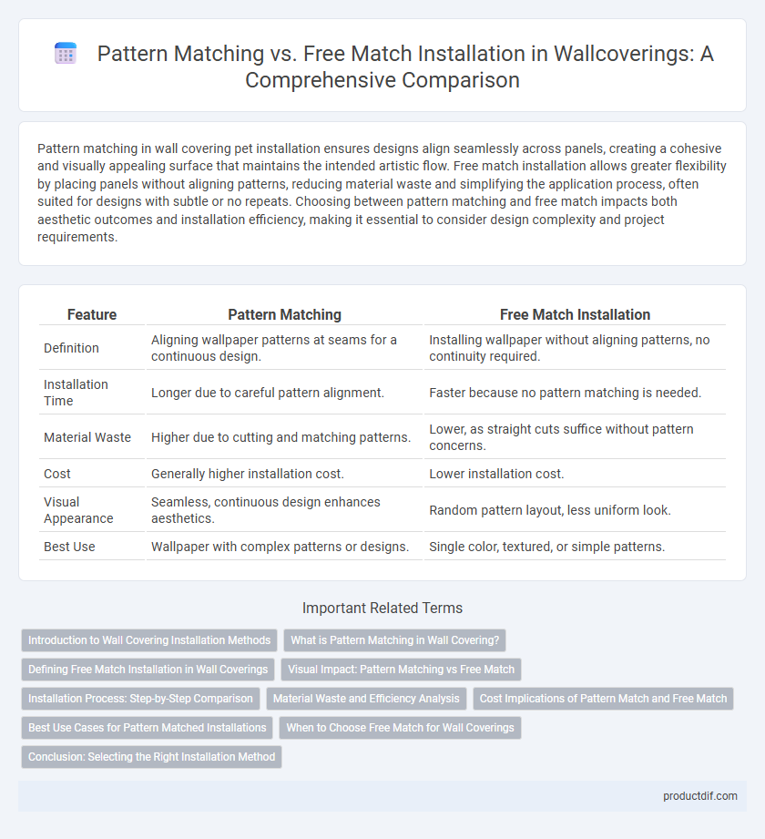 Pattern Matching vs. Free Match Installation in Wallcoverings: A Comprehensive Comparison