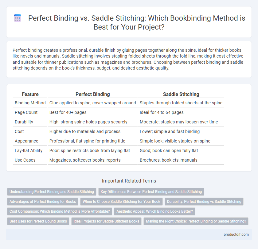 Perfect Binding vs. Saddle Stitching: Which Bookbinding Method is Best for Your Project?