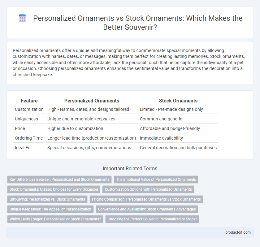 Personalized Ornaments vs Stock Ornaments: Which Makes the Better Souvenir?