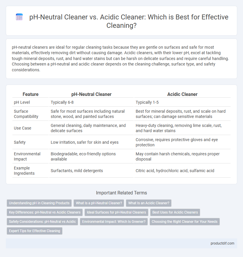 pH-Neutral Cleaner vs. Acidic Cleaner: Which is Best for Effective Cleaning?