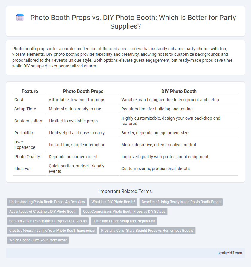 Photo Booth Props vs. DIY Photo Booth: Which is Better for Party Supplies?
