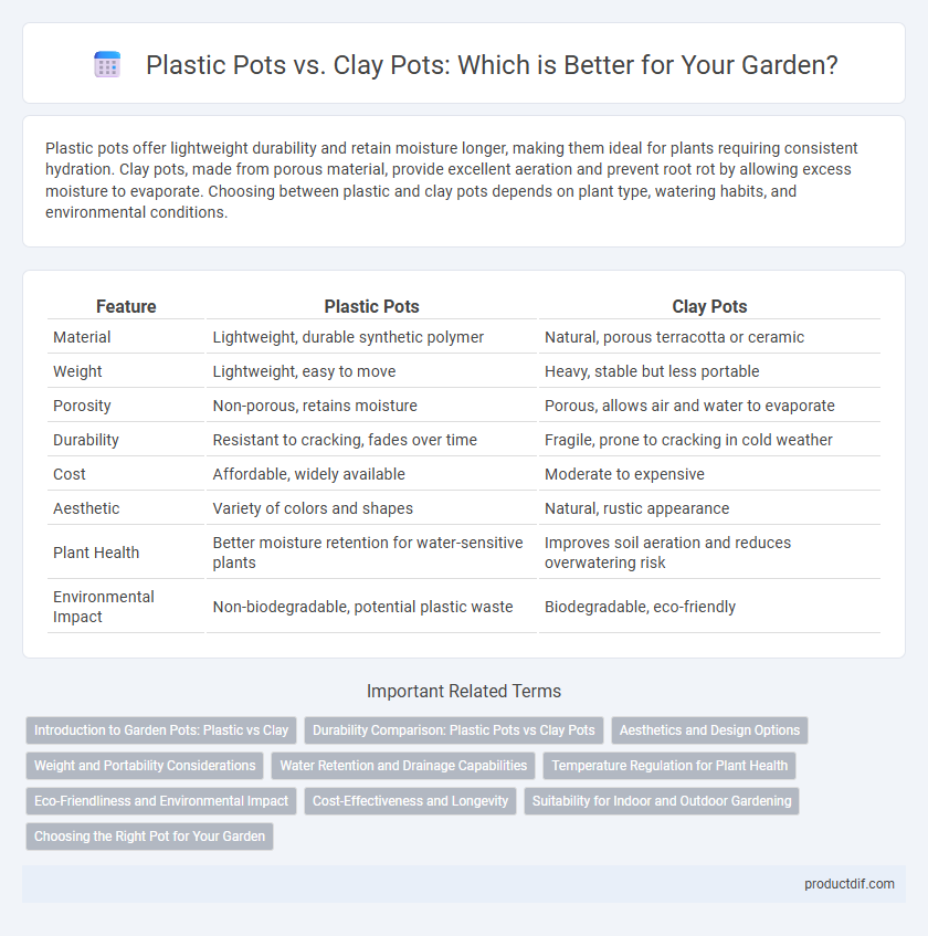 Plastic Pots vs. Clay Pots: Which is Better for Your Garden?