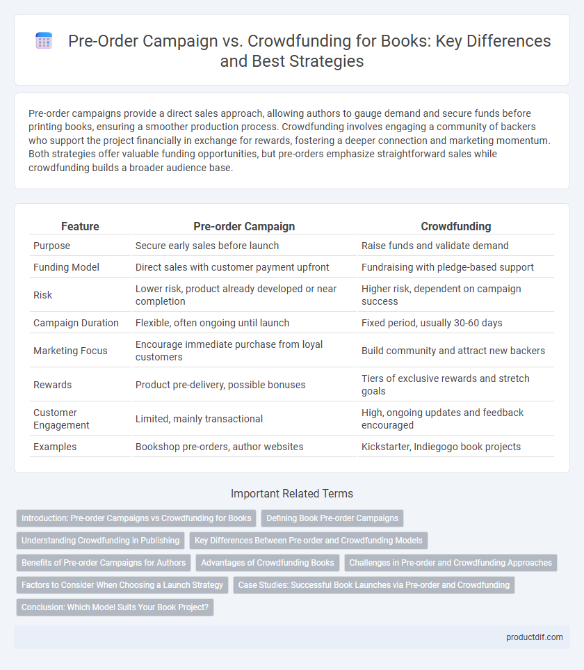 Pre-Order Campaign vs. Crowdfunding for Books: Key Differences and Best Strategies