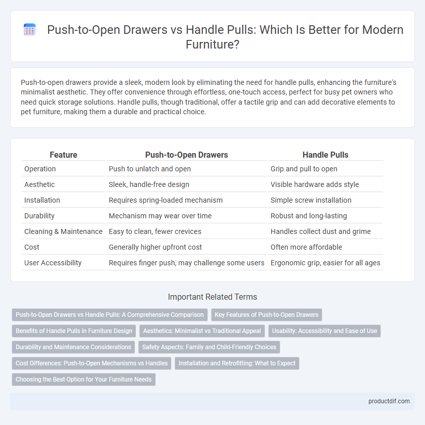Push-to-Open Drawers vs Handle Pulls: Which Is Better for Modern Furniture?