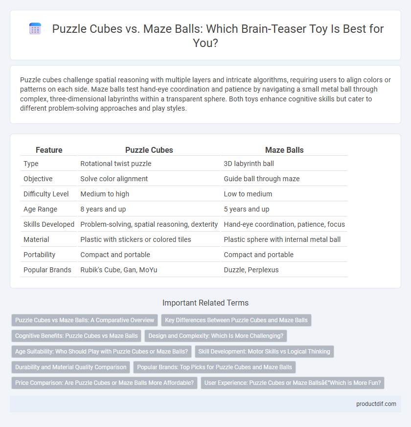 Puzzle Cubes vs. Maze Balls: Which Brain-Teaser Toy Is Best for You?