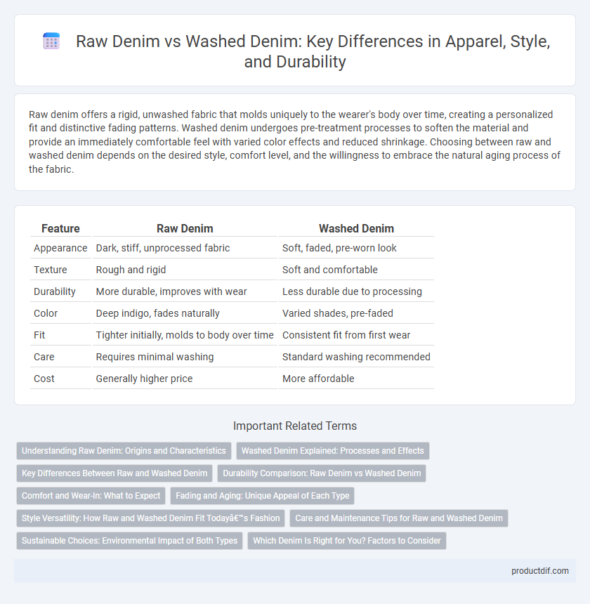 Raw Denim vs Washed Denim: Key Differences in Apparel, Style, and Durability