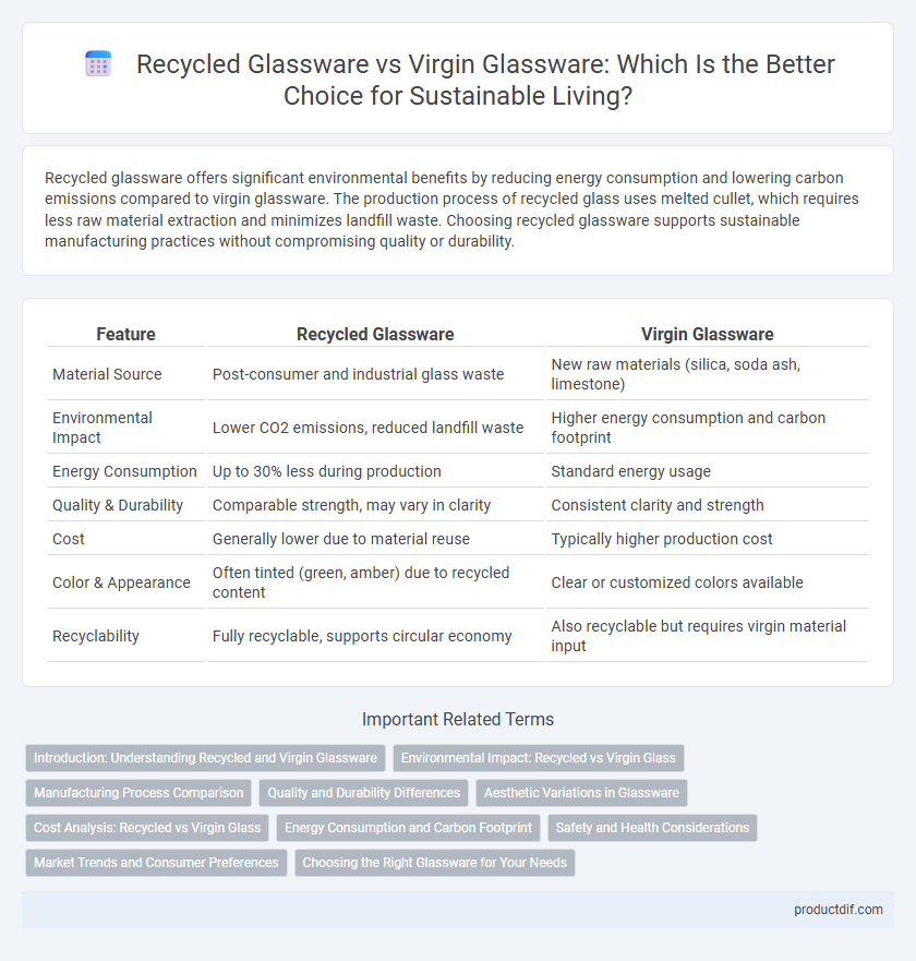 Recycled Glassware vs Virgin Glassware: Which Is the Better Choice for Sustainable Living?