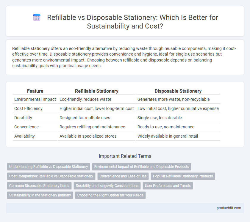 Refillable vs Disposable Stationery: Which Is Better for Sustainability and Cost?