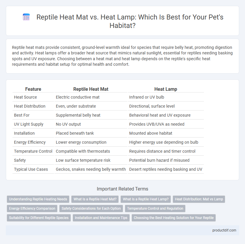 Reptile Heat Mat vs. Heat Lamp: Which Is Best for Your Pet's Habitat?