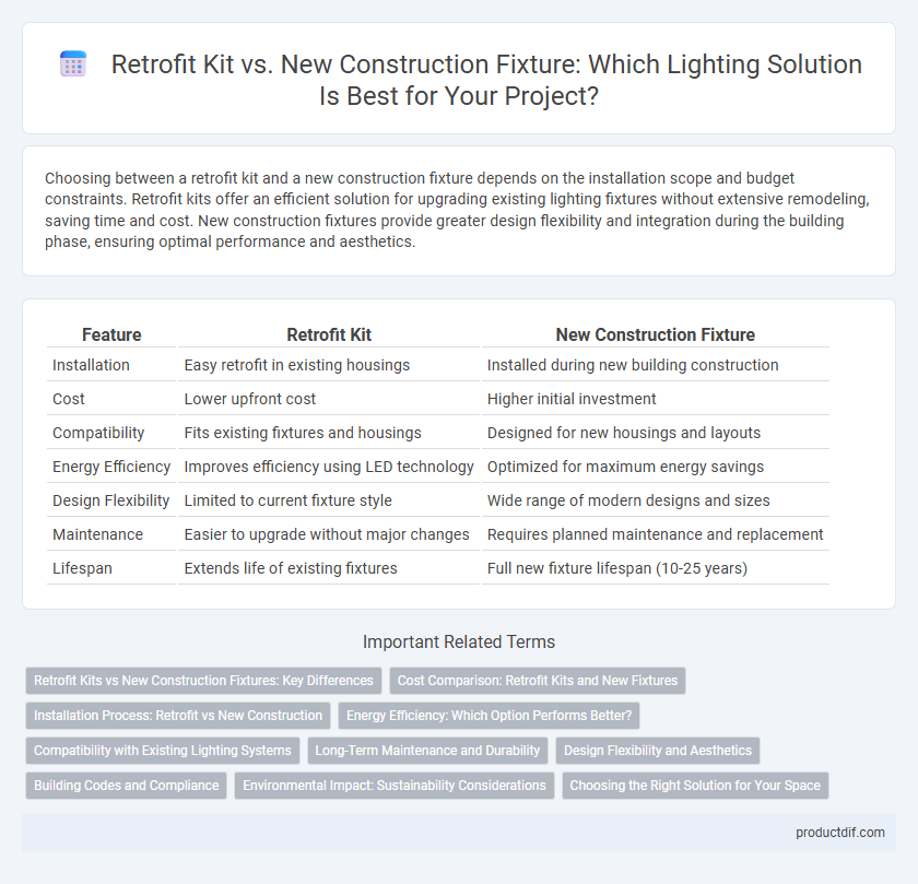 Retrofit Kit vs. New Construction Fixture: Which Lighting Solution Is Best for Your Project?