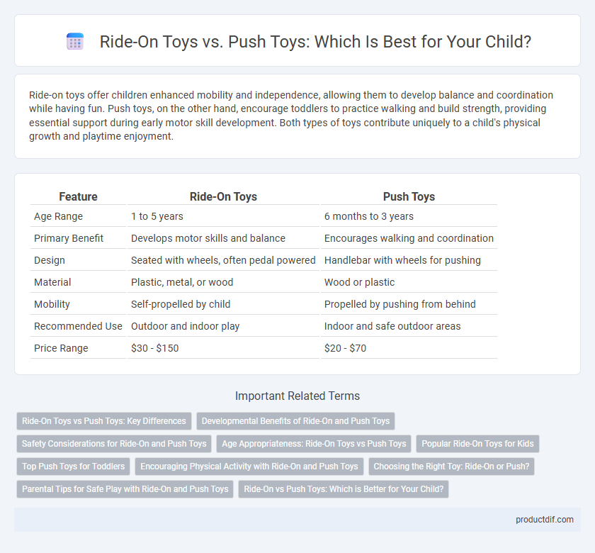 Ride-On Toys vs. Push Toys: Which Is Best for Your Child?