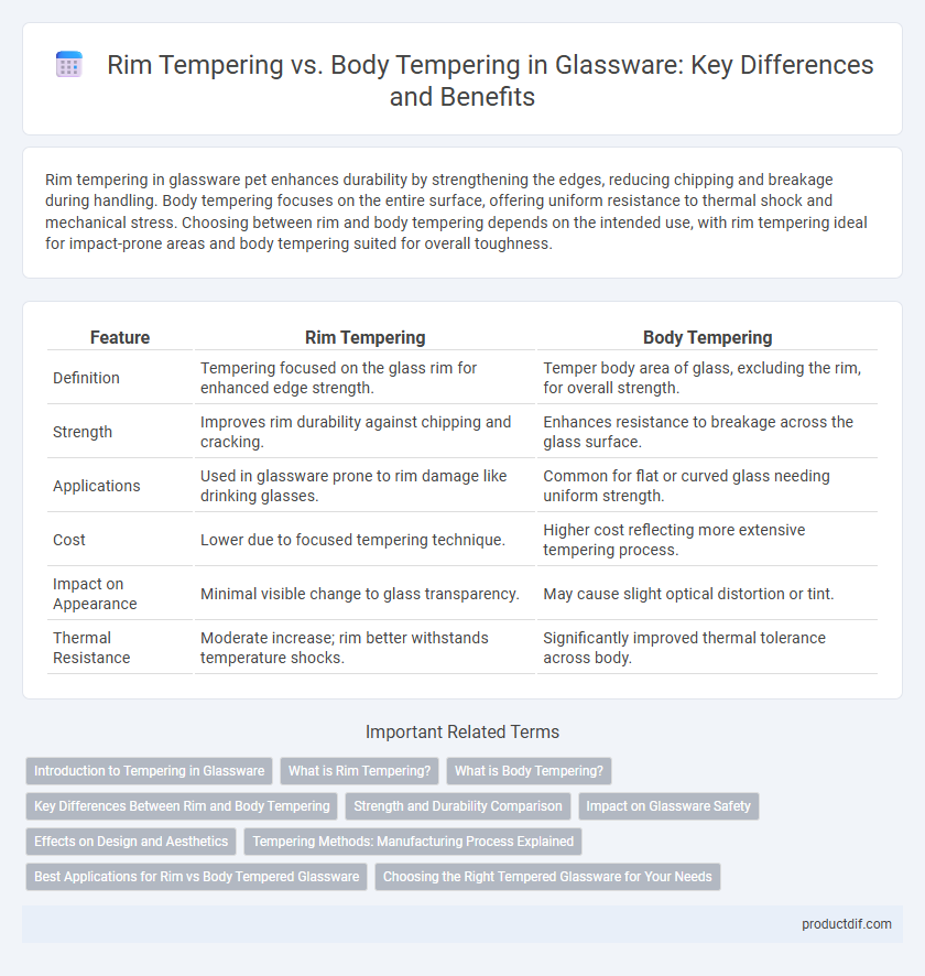 Rim Tempering vs. Body Tempering in Glassware: Key Differences and Benefits