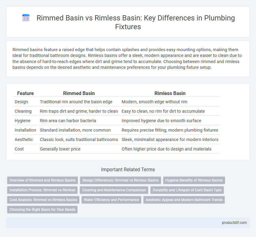 Rimmed Basin vs Rimless Basin: Key Differences in Plumbing Fixtures
