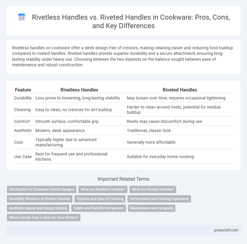 Rivetless Handles vs. Riveted Handles in Cookware: Pros, Cons, and Key Differences
