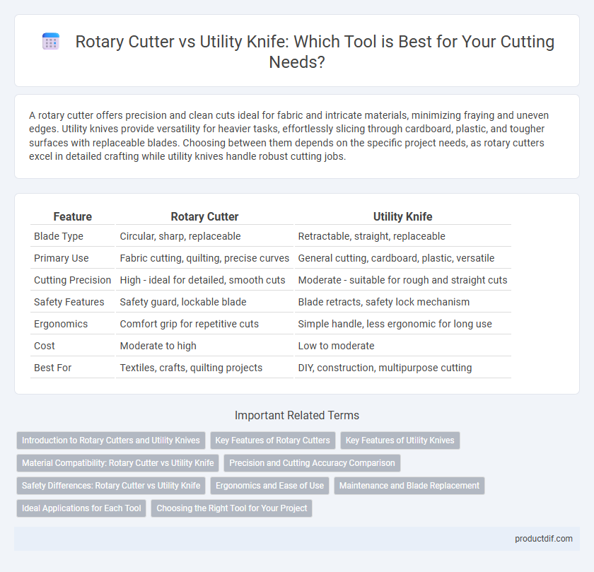 Rotary Cutter vs Utility Knife: Which Tool is Best for Your Cutting Needs?