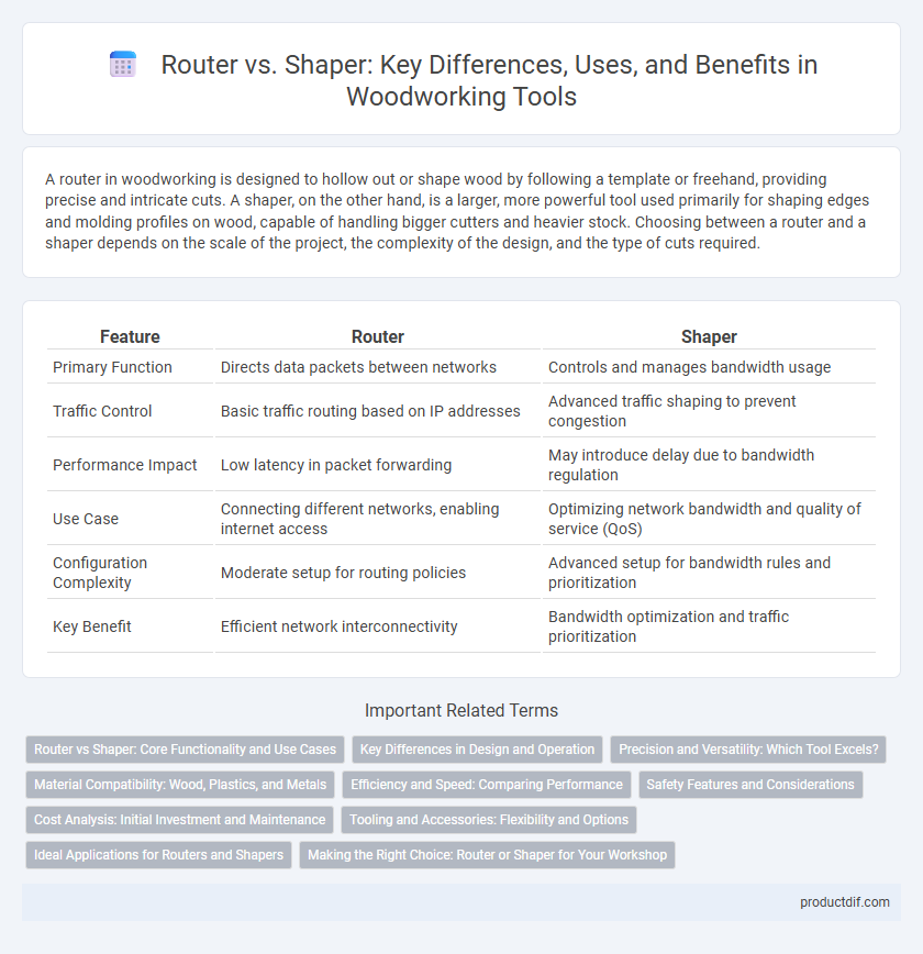 Router vs. Shaper: Key Differences, Uses, and Benefits in Woodworking Tools