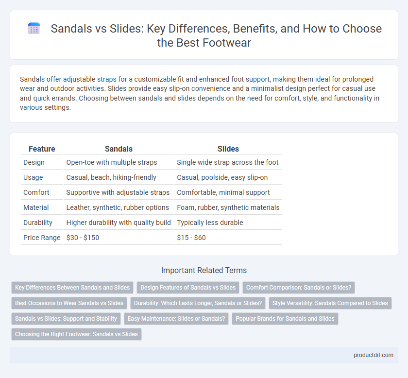 Sandals vs Slides: Key Differences, Benefits, and How to Choose the Best Footwear