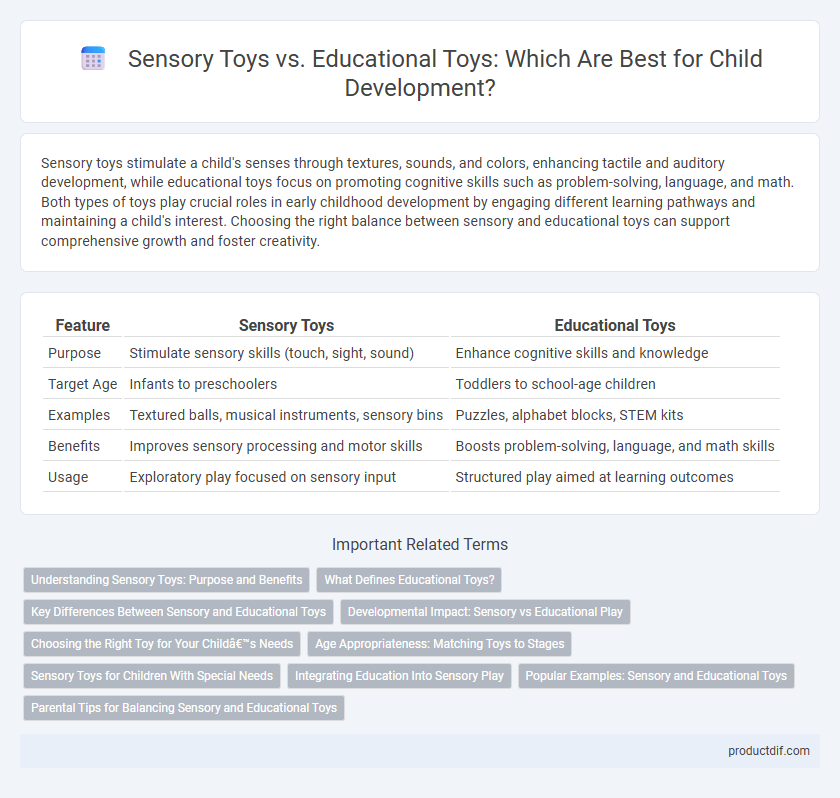 Sensory Toys vs. Educational Toys: Which Are Best for Child Development?