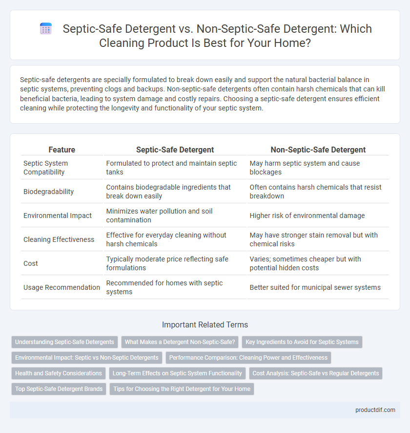 Septic-Safe Detergent vs. Non-Septic-Safe Detergent: Which Cleaning Product Is Best for Your Home?